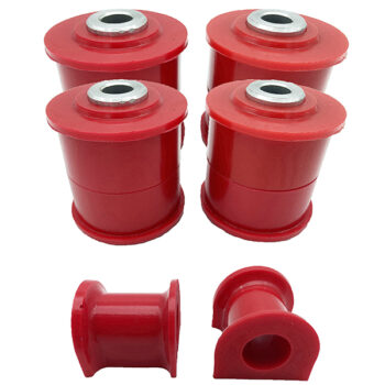 VW Transporter T5/T6 Complete Rear & Anti Roll Bar 28mm Red Poly Bushing Kit 03-18
