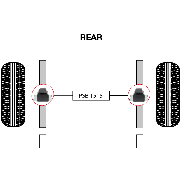 2x Toyota Hilux (05-15) Rear Bump Stop Polyurethane Bushing Kit - Image 2
