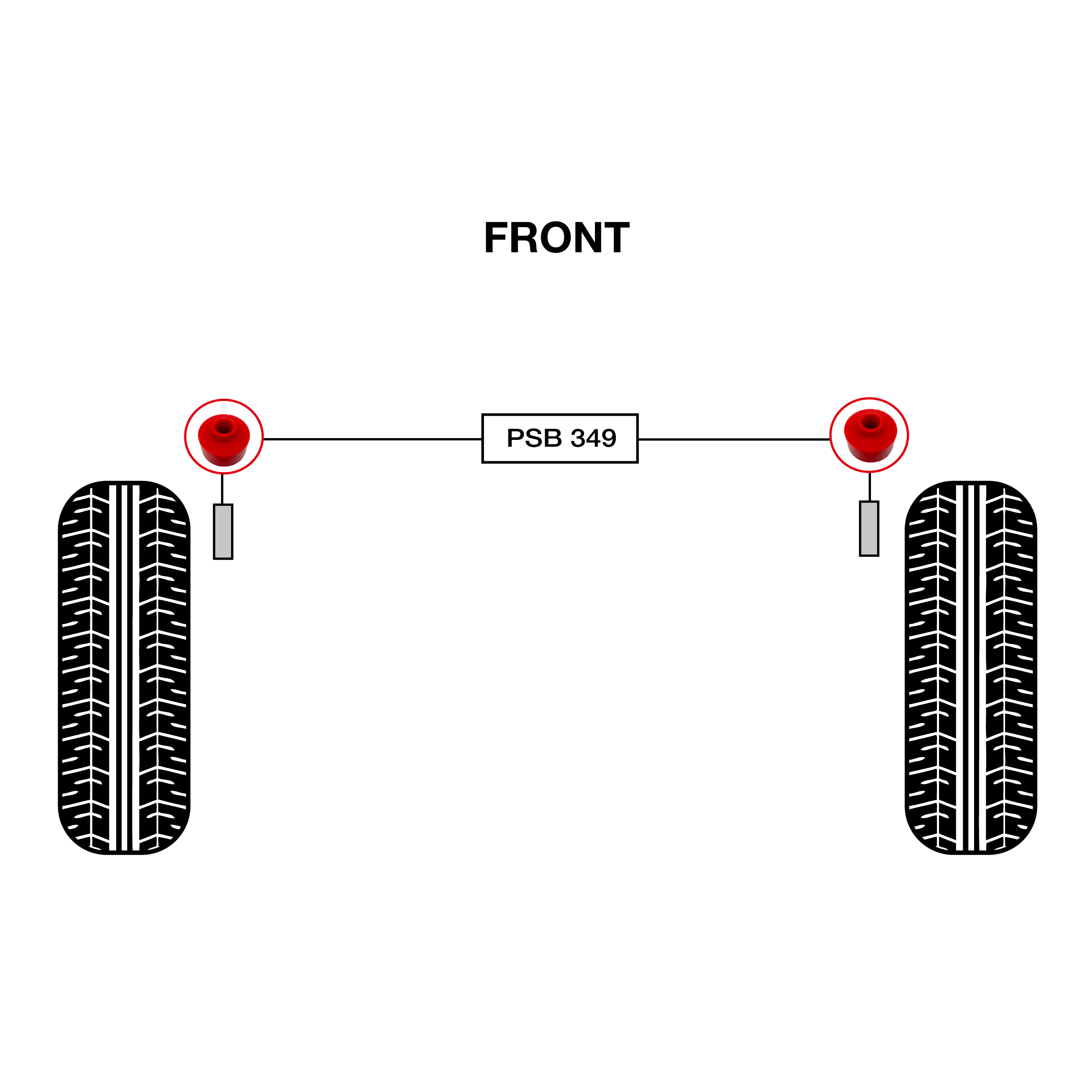 2x Toyota Land Cruiser Prado (2002 - ) Front Shock Absorber - Upper (12mm ID, 36mm OD) Poly Bushing Kit - Image 2
