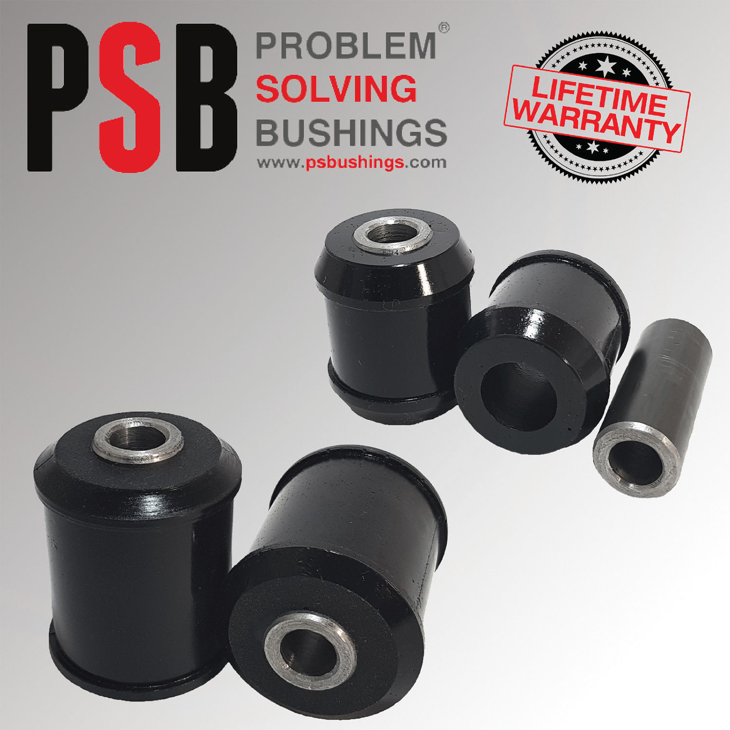 VW Golf MK5/MK6 >I Complete Rear Strut Mount Arm Poly PSB Bush Kit 2005 2017 psbushings.co.uk